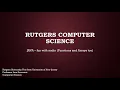 Rutgers CS - CS111