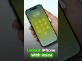 Unlock iPhone with Voice Command