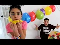 Heidi dan Zidane bermain balon warna-warni 🎈 Video Seru untuk  anak-anak