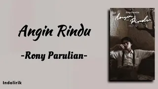 angin rindu rony parulian lirik lagu