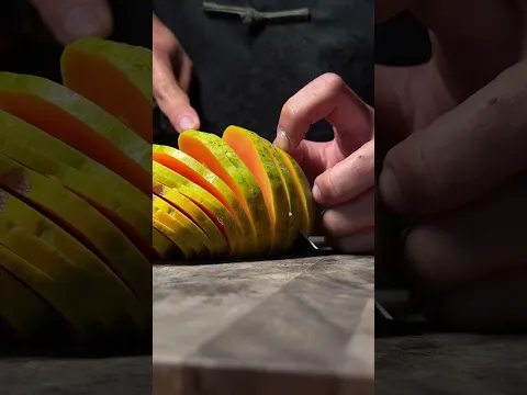 Rui “Golden Stream” SG2 Western Gyuto cutting papaya  #fyp #satisfying #kitchenknife #japaneseknife