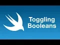 Toggling a Boolean using toggle