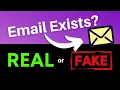 How to Check if an Email Address Exists without sending anything