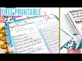 FREE PRINTABLE Brain Dump and Next Actions Insert for Happy Planner Functional Planning
