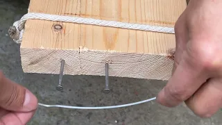 Save a Cracked Wooden Board with Rope!