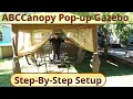 ABC-Canopy 13 x13 Pop-up Gazebo Detailed Setup Net