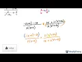 Simplifying Complex Rational Expressions