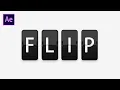 Download Lagu After Effects Tutorial: Flipboard Animation  | Flip Text Animation