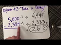 Subtracting across zeros