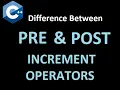 What is Increment Operator Difference between Post Increment Pre Increment Operators