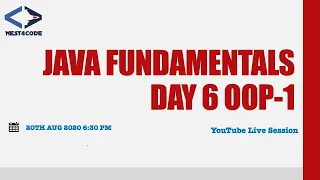 Java Fundamentals Day 6 OOP Principle Day 1