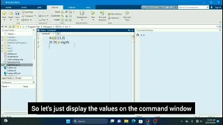 How to Find Eigenvalues and Eigenvectors in MATLAB