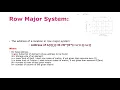 L12 - Address Calculation in 2D Array