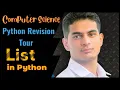 Python Revision Tour List in Python Class 12 Computer Science with Python Session-2024-25