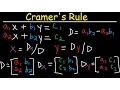 Cramer s Rule - 2x2 3x3 Matrices