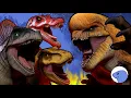 Download Lagu Distortus rex vs Rexy, Spinosaurus and Giganotosaurus | Animation