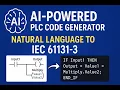 AI PLC Code Generator Simulation CODESYS Traffic Light Demo