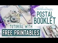 Mini Booklet Tutorial All the Printables for Free Postal Memories