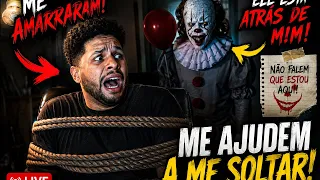 ME AMARRARAM E ME DEIXARAM SOZINHO COM O PALHAÇO 😱🎈