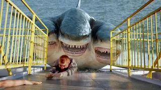 قرش عنده أكثر من رأس بيهاجم مجموعة أصدقاء وبيحبسهم على جزيرة فى نص المحيط ملخص فيلم 2 Headed Shark 