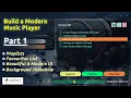 Part 1 - Build a Modern Music Player PyQt Full Tutorial