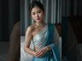 Lagu Korean Model AI lookbook #koreaboo #kpop models, Blue Saree Models