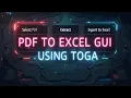 Build a Modern PDF to Excel GUI App with Python - Using Toga