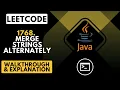 LeetCode 1768 Merging Strings Alternately Java
