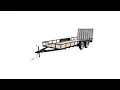 Carry-On Treated Lumber Trailer w Ramp Gate 6-ft x 16-ft
