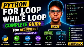 Python For Loop and While Loop Explained in Hindi Complete Tutorial