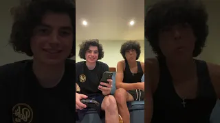 Bodhi Sabongui and Griffin Santopietro Instagram livestream 14 Jul 2023 p1