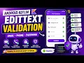 ANDROID - VALIDATION EMPTY FIELD EMAIL PHONE NUMBER PASSWORD MATCH TUTORIAL IN KOTLIN