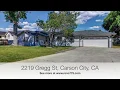 Carson City NV Home for Sale 2219 Gregg St 89701