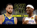 Lagu Golden State Warriors vs Oklahoma City Thunder Full Game Highlights - December 2, 2025 | NBA Season