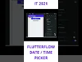 FLUTTERFLOW - DATE TIME PICKER