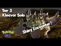 Tier 3 Easy Kleavor Solo during Kleavor Raid Day in Pokemon Go Shiny Encounter