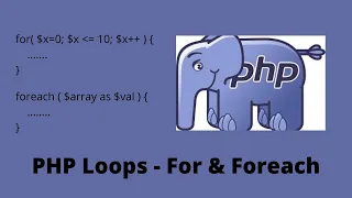 PHP Loops - For Foreach