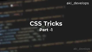 CSS Tricks - Style your design like a pro
