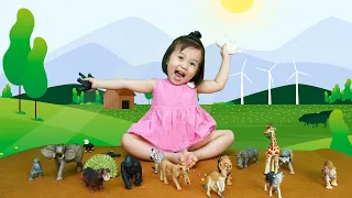 sonidos de animales salvajes para niños de 1 a 5 años - aprende los animales con BiBon KidsTV