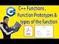 Functions Function Prototypes in C types of the functions in Hindi with Notes Pratice set