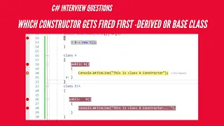 In Inheritance chain Which Constructor is executed first C Interview Questions