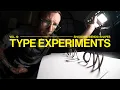 Pushing Type with Shadow Distortion Shape Typography Experiments Vol 12