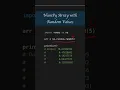 NumPy Array with Random Values Python Tip