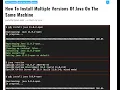 How to Install And Work On Multiple Versions of Java JDK on the Same Machine Programming Mitra