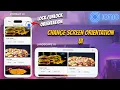 Ionic - Change Screen Orientation UI Lock-unlock Screen orientation in Android iOS