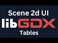 Java Game Development Libgdx Scene 2d UI Tables