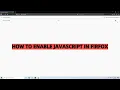 how to javascript in firefox