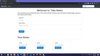 Take Notes App by JavaScript