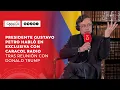 Lagu Presidente Gustavo Petro habló en exclusiva con Caracol Radio tras reunión con Donald Trump