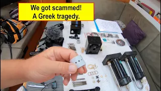 We got scammed! A Greek tragedy. But found another great Restaurant! #liveaboard #sailing